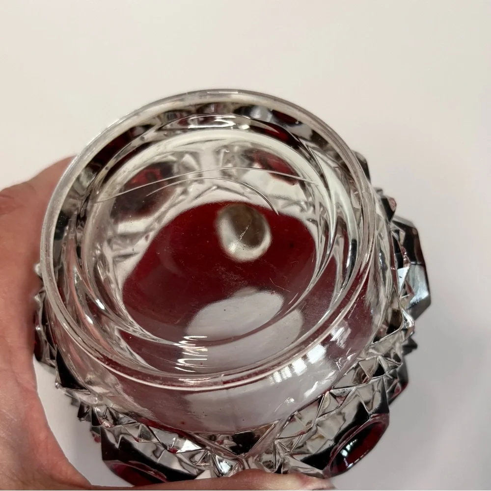 Antique EAPG Ruby Flash Glass Pitcher